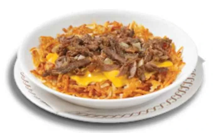 CHEESESTEAK MELT HASHBROWN BOWL from waffle house menu