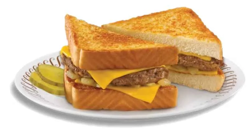 TEXAS SAUSAGE MELT from waffle house menu