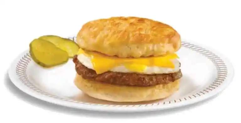 SAUSAGE, EGG & CHEESE BISCUIT from waffle house menu