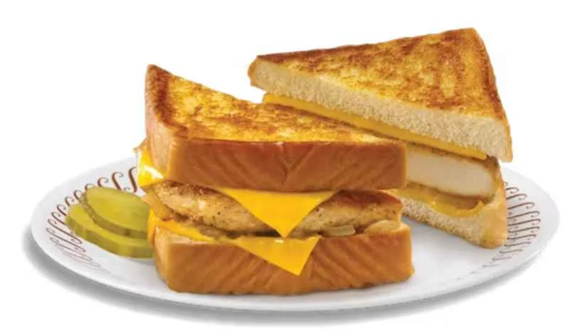 TEXAS CHICKEN MELT from waffle house menu