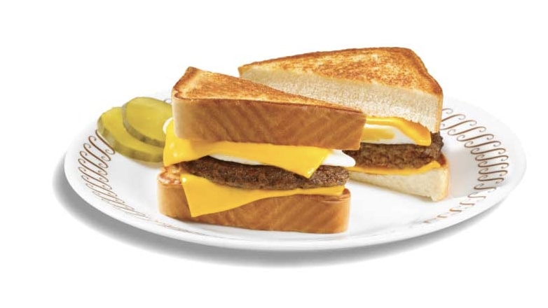 TEXAS SAUSAGE EGG AND CHEESE MELT from waffle house menu